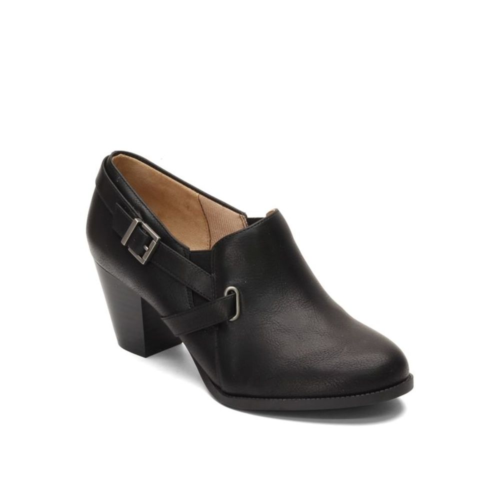 LIFE STRIDE VELOCITY Womens Black Elastic Goring Jenson Slip On Shootie 7.5 M
